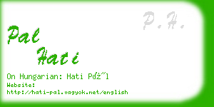 pal hati business card